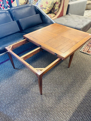 Danish Mid Century Folding Flip Extension Coffee Table