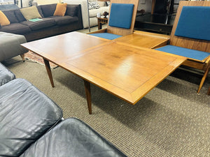 Danish Mid Century Folding Flip Extension Coffee Table