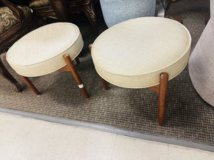 Danish Mid Century Round Stools (pair)