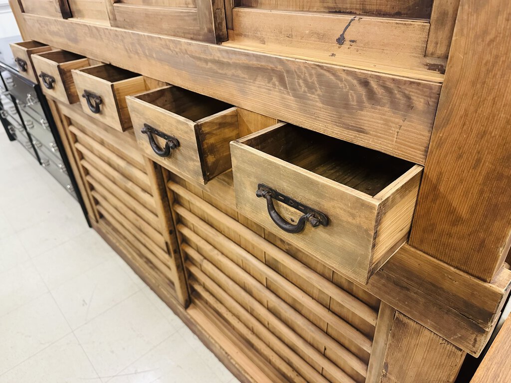 Polynesian Style Freestanding Cabinet