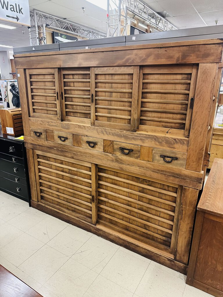 Polynesian Style Freestanding Cabinet