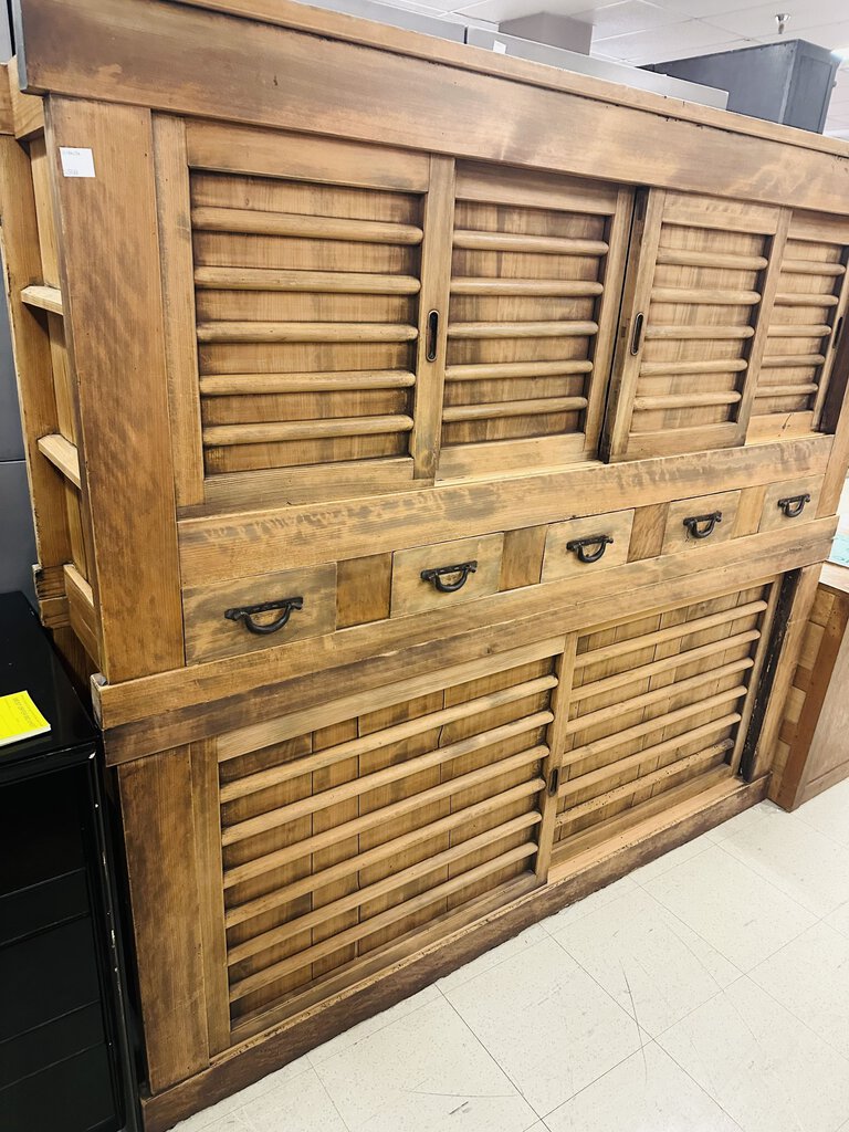 Polynesian Style Freestanding Cabinet