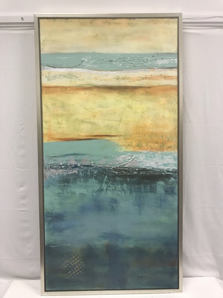 Abstract Oil "Ocean II" Print 26x50