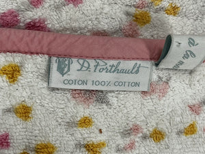 D. Porthault Bouquet Eclate Pink/Green Bath Sheet