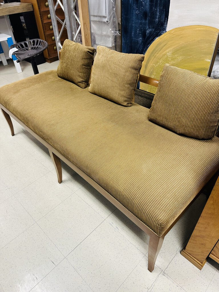 Danish Mid Century Bench 65" W.