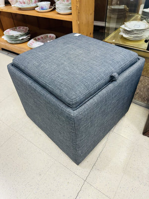 Grey Storage Ottoman