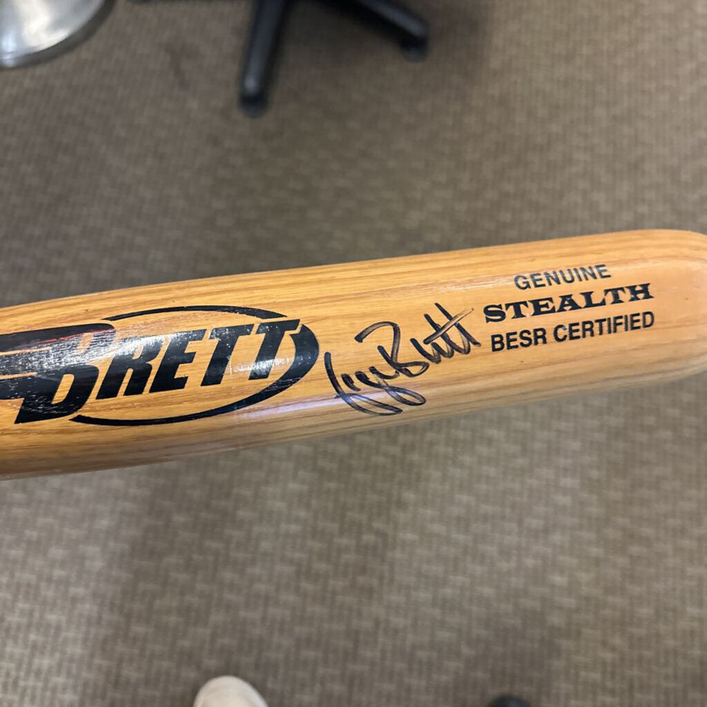 Brett Baseball Bat Signed George Brett