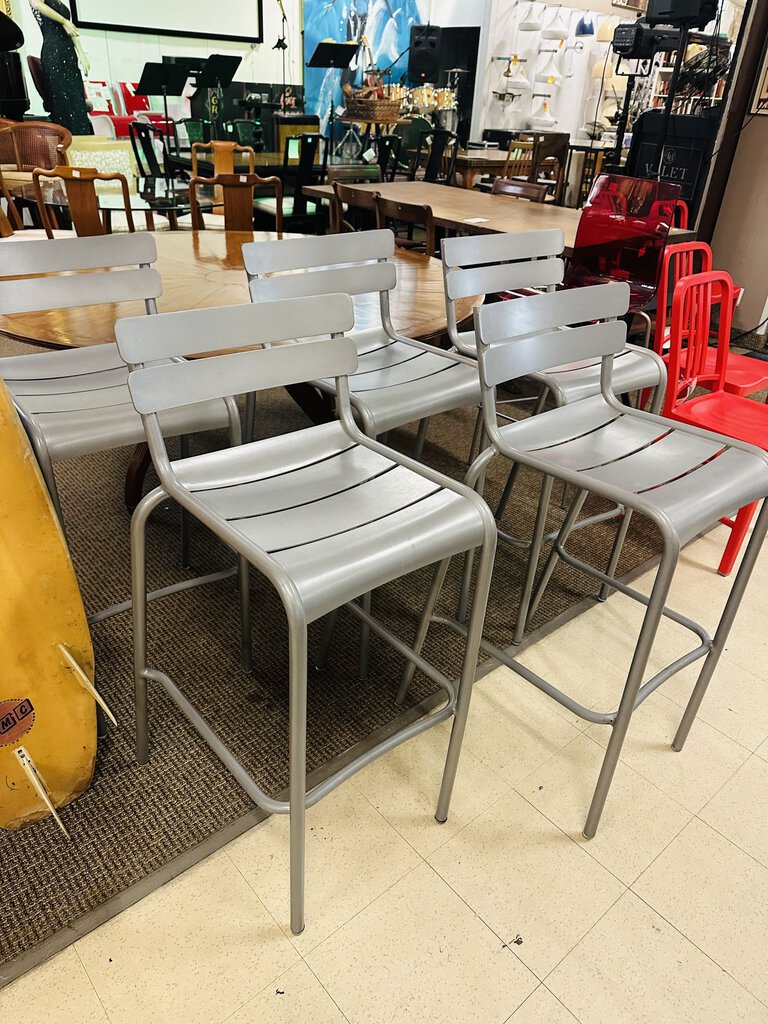 Fermob Luxembourg Grey Barstools (pair) MSRP $630 each