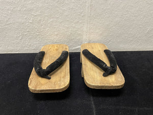 Vintage Pair of Japanese Women's Wooden Sandals