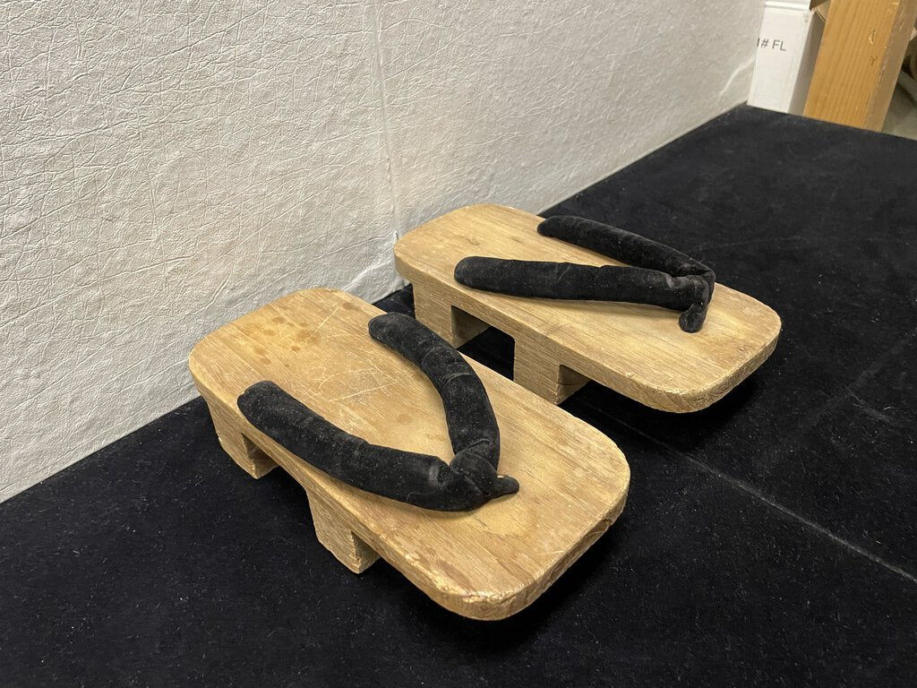 Vintage Pair of Japanese Women's Wooden Sandals