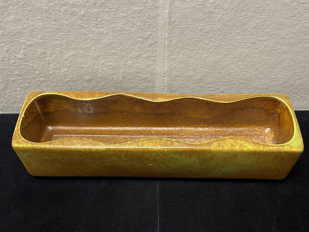 Haeger USA American Pottery Copper Glaze Rectangular Planter Box