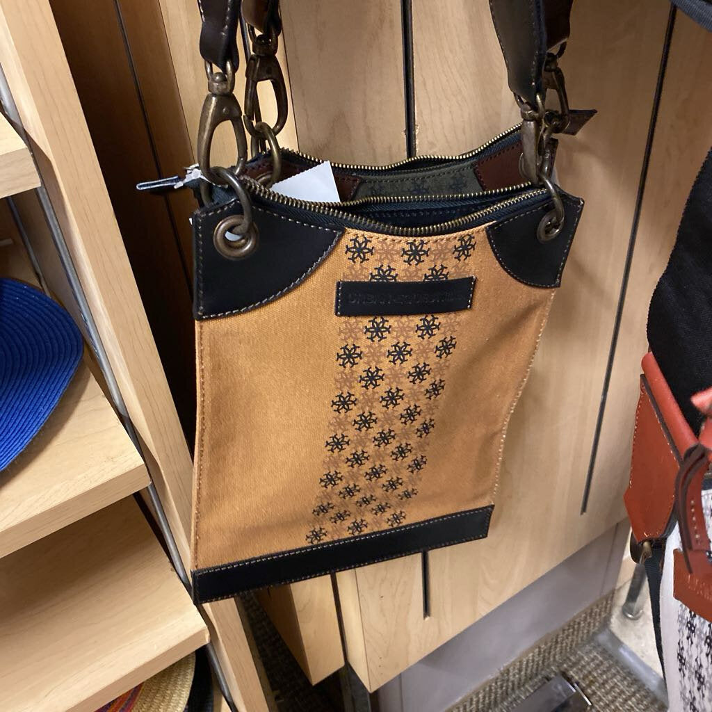 Urban Equestrian Tobacco Canvas Crossbody NEW