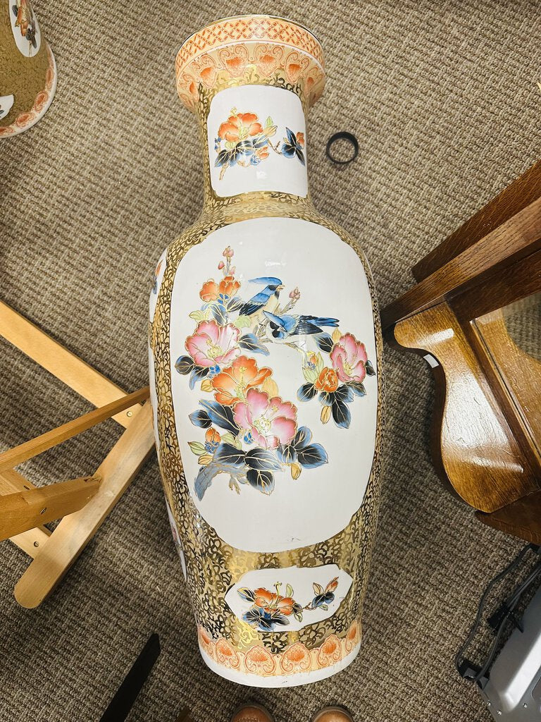 Asian Floor Vase 37" H by Miss Daisy's Consignment & Auction House