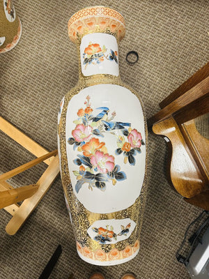 Asian Floor Vase 37" H by Miss Daisy's Consignment & Auction House