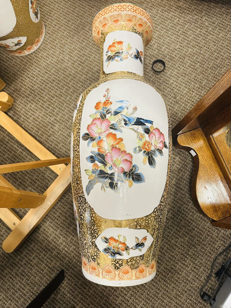 Asian Floor Vase 37" H