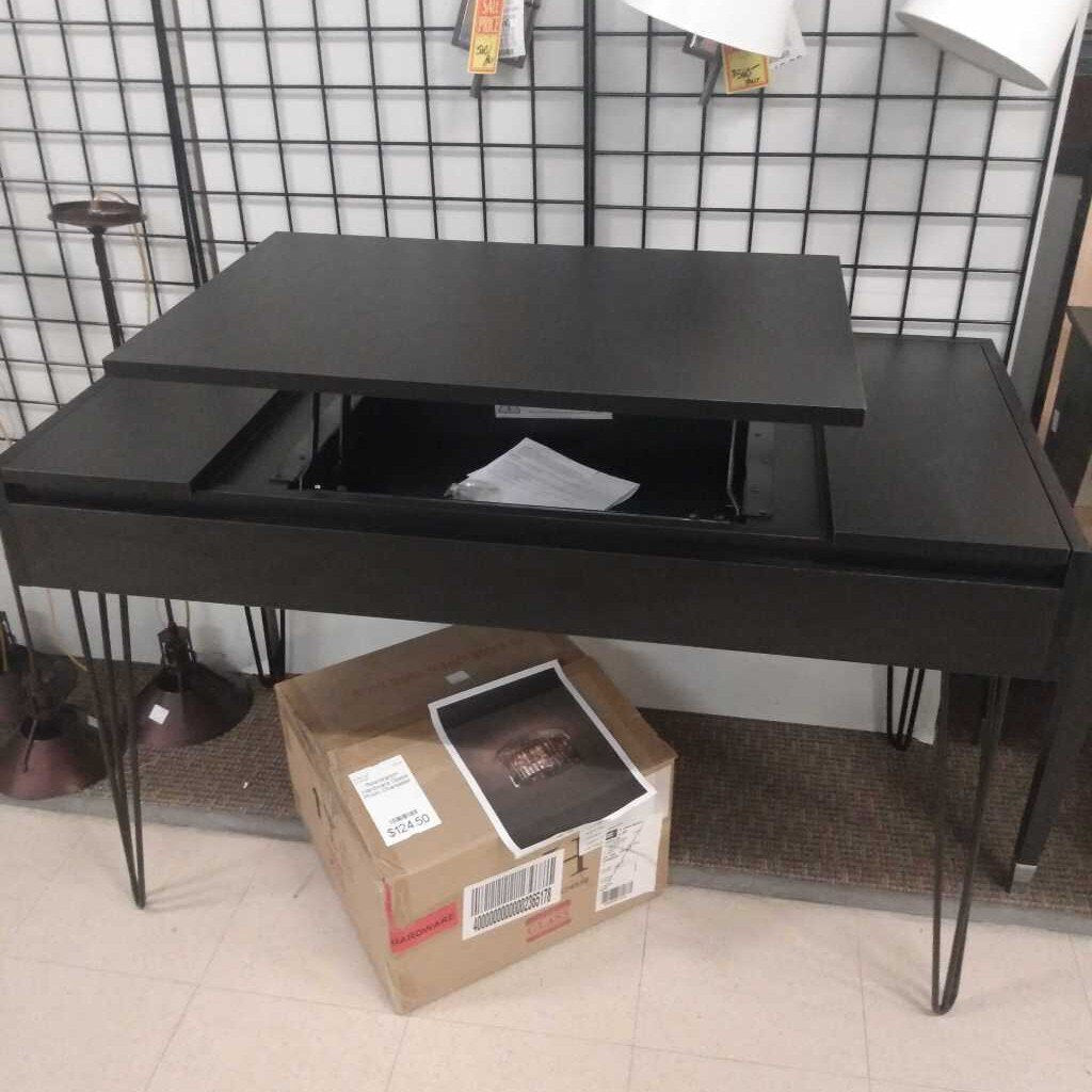 Niko Lift Top Desk-Black