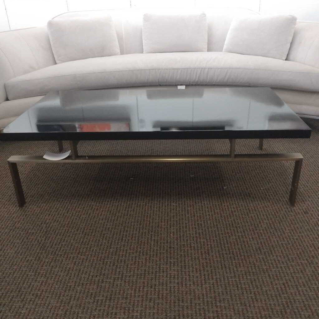 Black & Brass Coffee Table