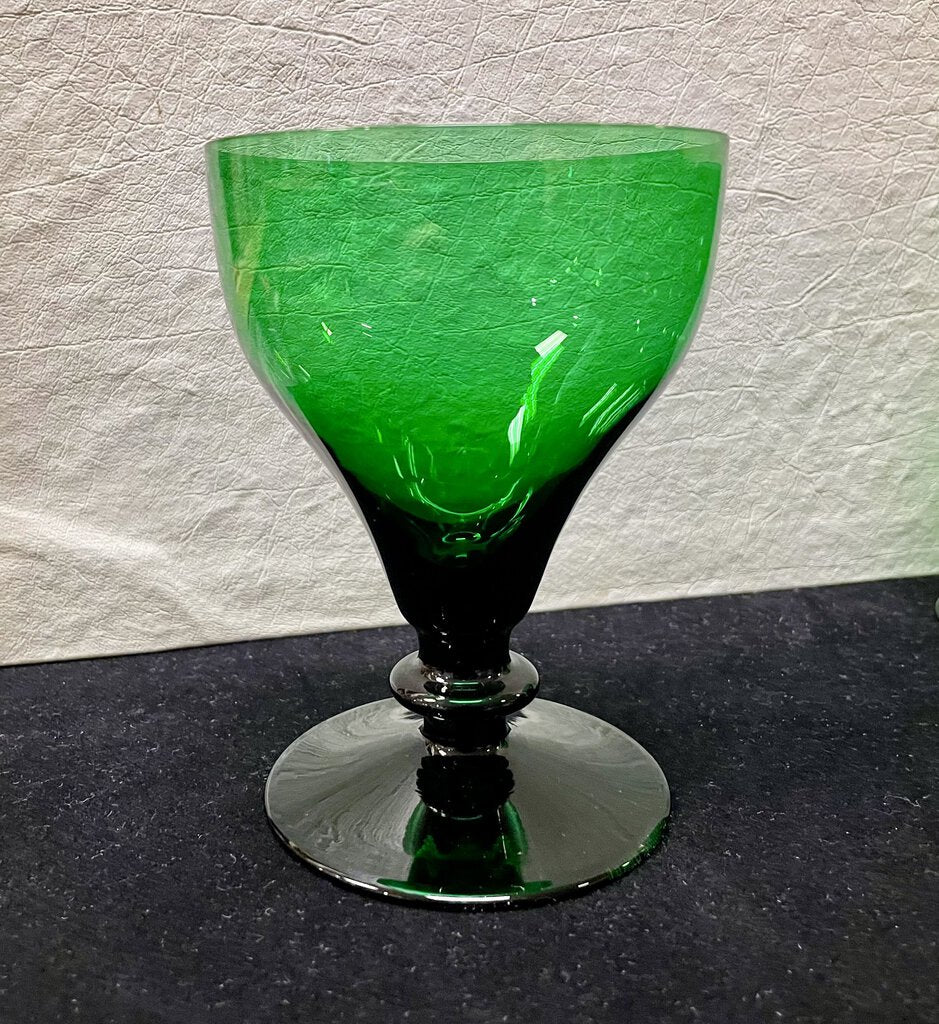 William Yeoward Crystal Holly Green Goblets (4 Pcs) MSRP: $130ea.