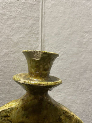 Moroccan Tamegroute Green Glazed Candle Holder