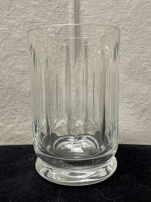 Clear Malmaison Style Fluted Glass Vase Unknown Maker