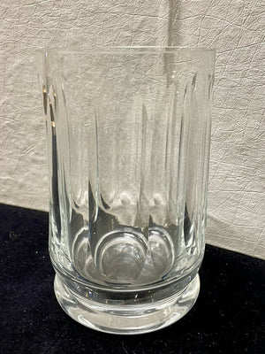 Clear Malmaison Style Fluted Glass Vase Unknown Maker