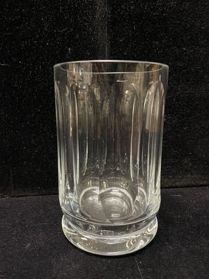 Clear Malmaison Style Fluted Glass Vase Unknown Maker