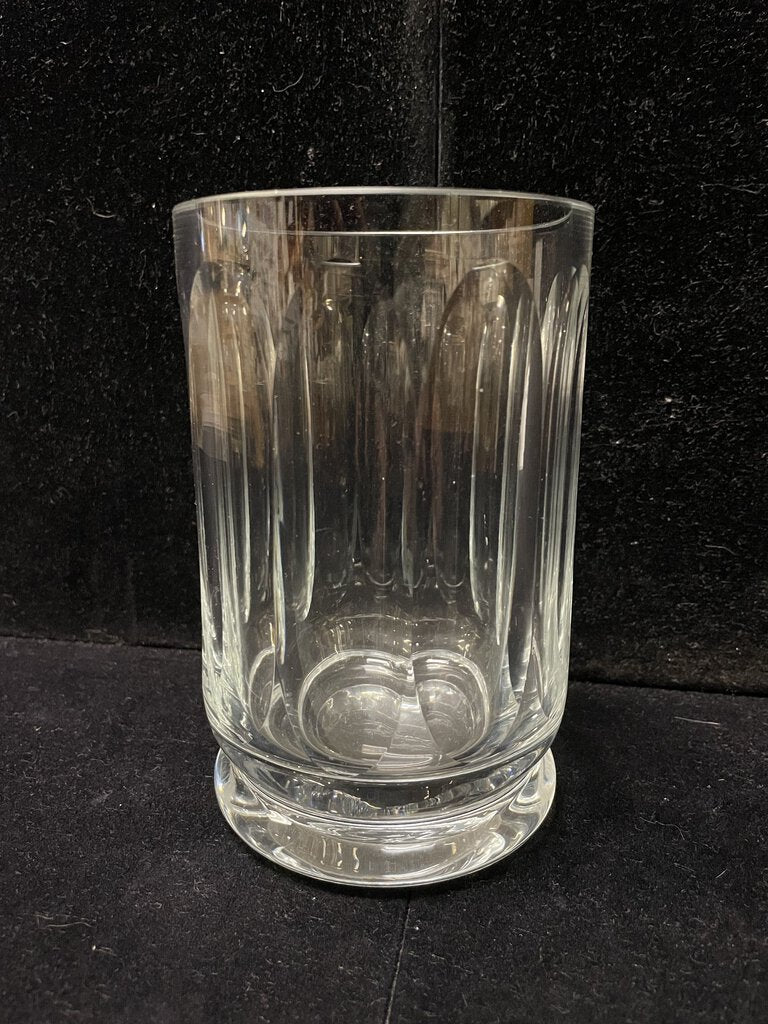 Clear Malmaison Style Fluted Glass Vase Unknown Maker