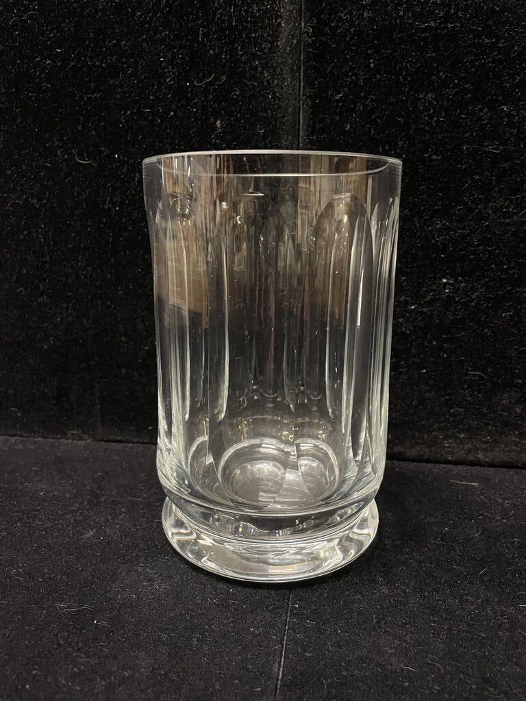 Clear Malmaison Style Fluted Glass Vase Unknown Maker