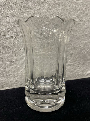 William Yeoward Clear Crystal Tulip Fluted Vase