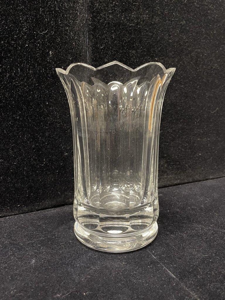 William Yeoward Clear Crystal Tulip Fluted Vase