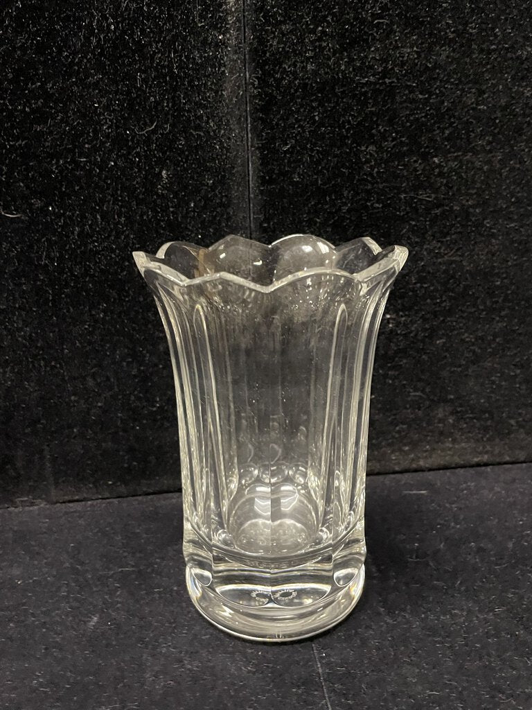 William Yeoward Clear Crystal Tulip Fluted Vase