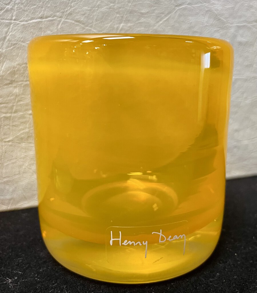 Henry Dean Heavy Blown Glass Votive Holders (PAIR)