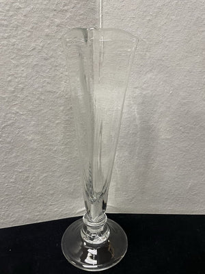 Simon Pearce 18" Cavendish Blown Glass Triangular Vase