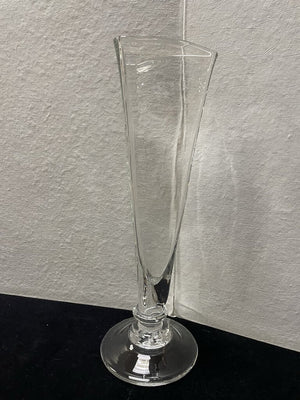 Simon Pearce 18" Cavendish Blown Glass Triangular Vase