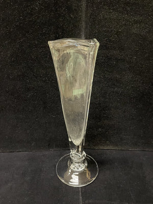 Simon Pearce 18" Cavendish Blown Glass Triangular Vase