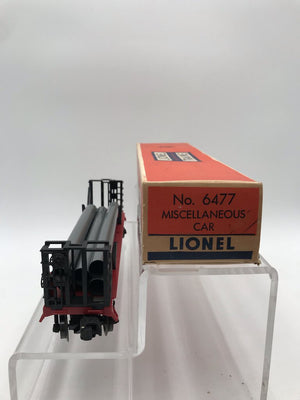 Lionel #6477 Miscellaneous Car W/ Box & Pipes