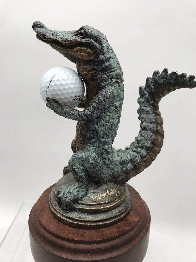 Geoffrey C. Smith "Tale Of The Course" LE Golf Alligator Sculpture