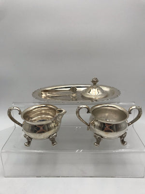 English Silver Corp Silverplate Cream/Sugar Set