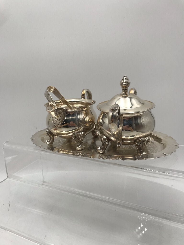 English Silver Corp Silverplate Cream/Sugar Set