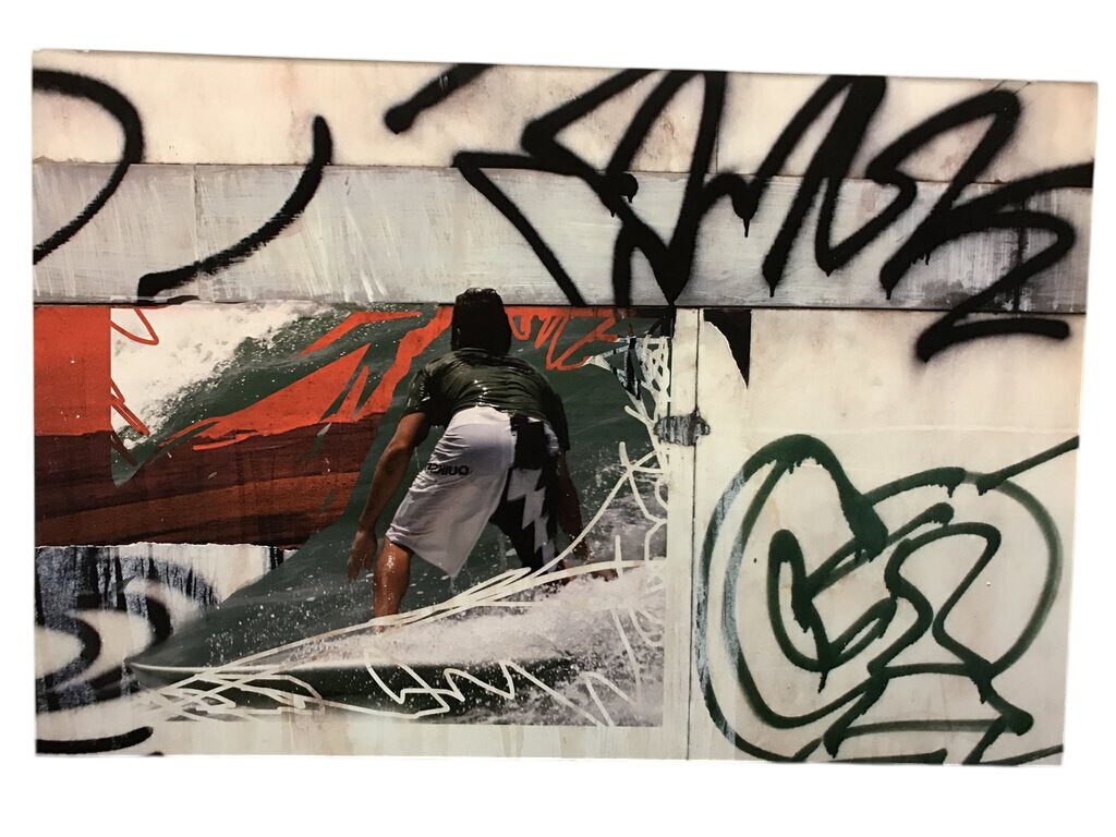 Travis Hutchison Photographic Surf Collage Metal Print - Frontside Graffiti 24x36 by Miss Daisy's Consignment & Auction House