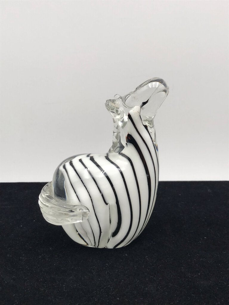 Murano Glass Zebra Figurine