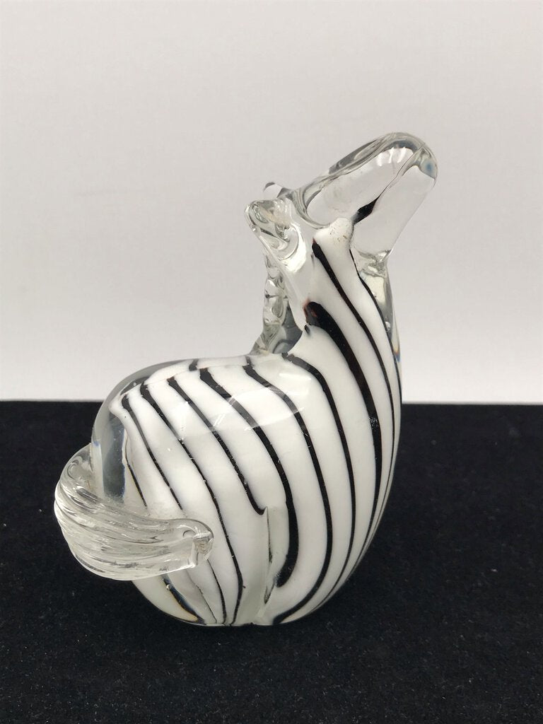 Murano Glass Zebra Figurine