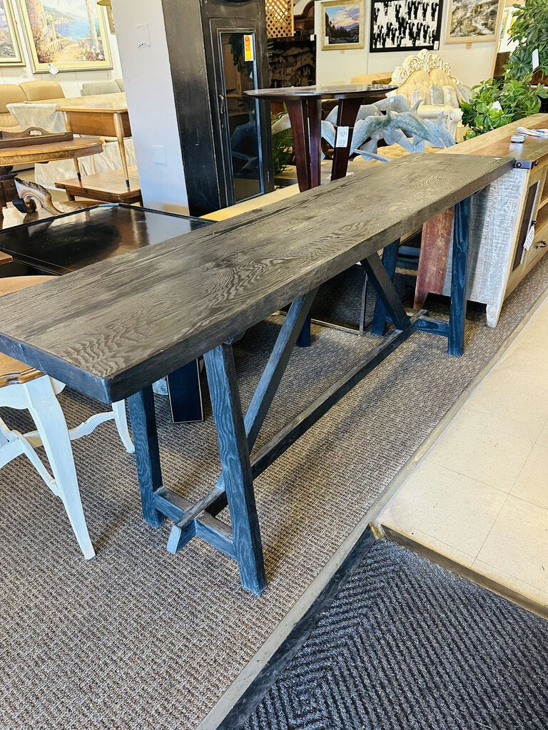 Douglas Fir Wood Console Table 18x84x32