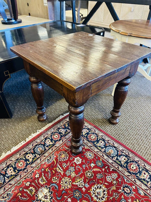 Antique Mahogany End Table 25x25x25