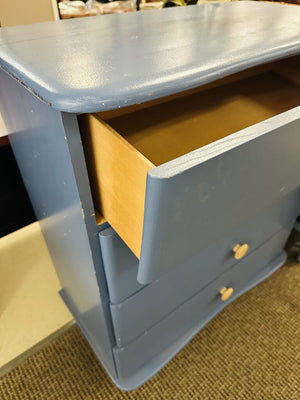 Blue 4 Drawer Dresser 18x34x40