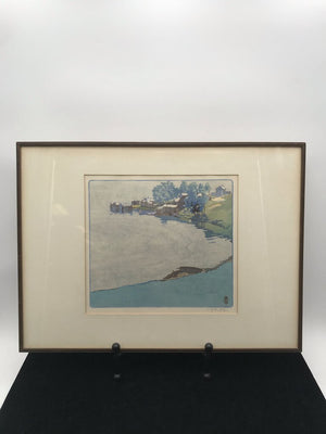 Walter J. Phillips Signed Woodblock Print "Norman Bay 2" 14x21