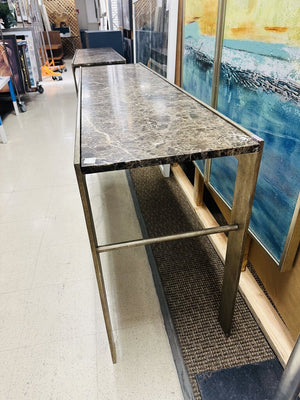 Marble Top Console Table 18x70.5x32