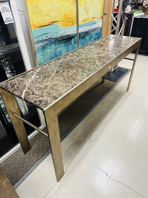 Marble Top Console Table 18x70.5x32