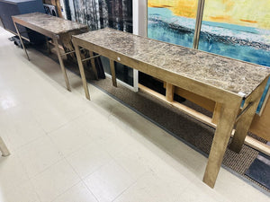 Marble Top Console Table 18x70.5x32