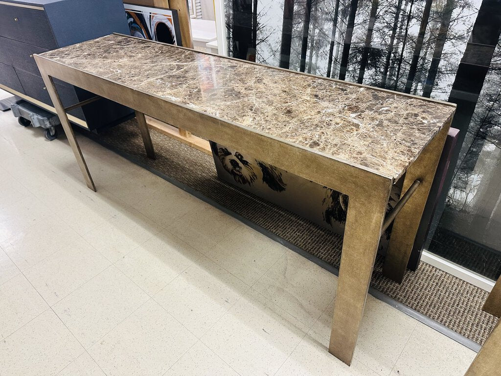 Marble Top Console Table 18x70.5x32